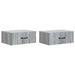 Dulap de noapte suspendat 2 pcs Sonoma gri 49 x 34,5 x 20 cm - WALTI WALTI