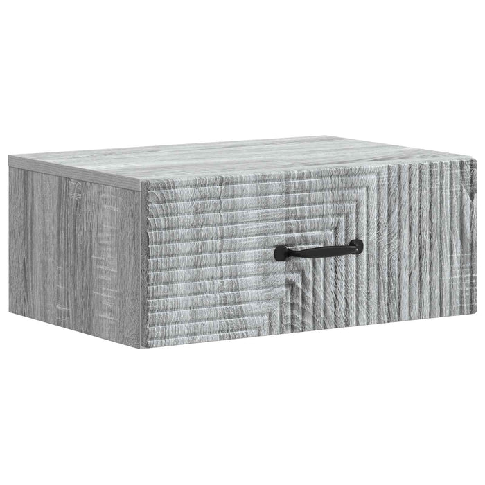 Dulap de noapte suspendat 2 pcs Sonoma gri 49 x 34,5 x 20 cm - WALTI WALTI