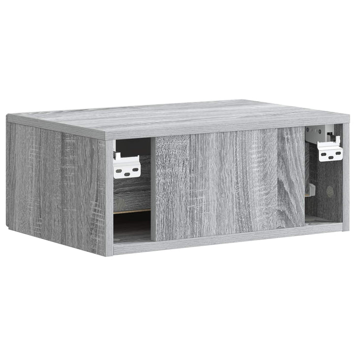 Dulap de noapte suspendat 2 pcs Sonoma gri 49 x 34,5 x 20 cm - WALTI WALTI