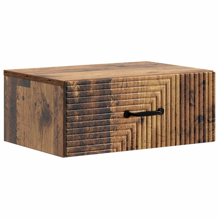 Dulap de noapte suspendat Lemn vechi 49 x 34,5 x 20 cm - WALTI WALTI