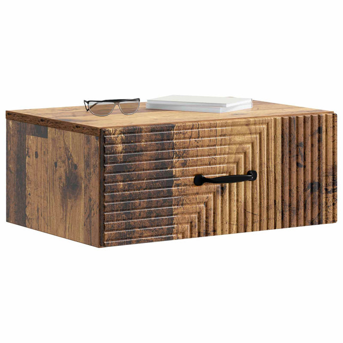 Dulap de noapte suspendat Lemn vechi 49 x 34,5 x 20 cm - WALTI WALTI