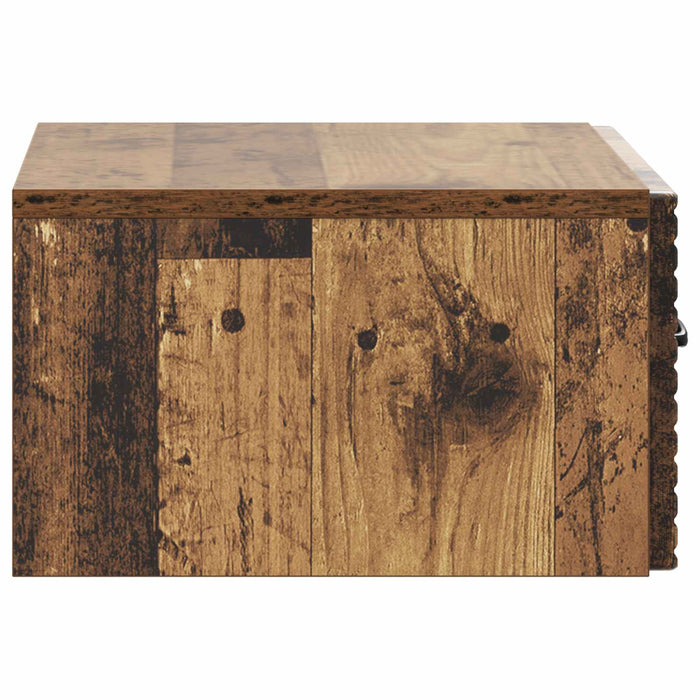 Dulap de noapte suspendat Lemn vechi 49 x 34,5 x 20 cm - WALTI WALTI