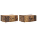 Dulap de noapte suspendat 2 pcs Lemn vechi 49 x 34,5 x 20 cm - WALTI WALTI