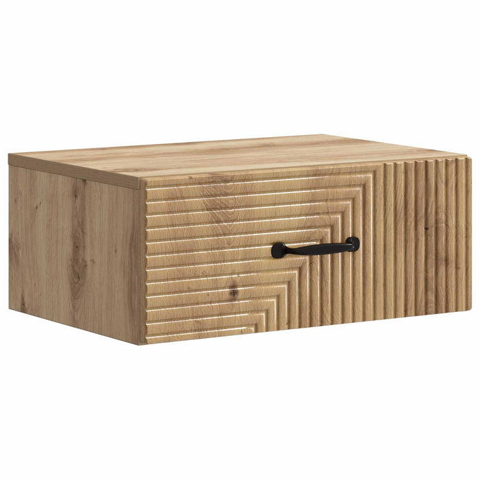 Dulap de noapte suspendat Stejar Artizanal 49 x 34,5 x 20 cm - WALTI WALTI