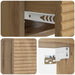 Dulap de noapte suspendat 2 pcs Stejar Artizanal Lemn prelucrat - WALTI WALTI