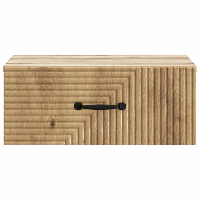 Dulap de noapte suspendat 2 pcs Stejar Artizanal Lemn prelucrat - WALTI WALTI