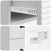 Dulap de noapte suspendat Alb 34,5 x 33 x 40 cm Lemn prelucrat - WALTI WALTI