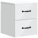 Dulap de noapte suspendat Alb 34,5 x 33 x 40 cm Lemn prelucrat - WALTI WALTI