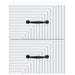 Dulap de noapte suspendat Alb 34,5 x 33 x 40 cm Lemn prelucrat - WALTI WALTI