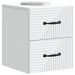 Dulap de noapte suspendat Alb 34,5 x 33 x 40 cm Lemn prelucrat - WALTI WALTI