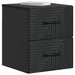 Dulap de noapte suspendat 2 pcs Negru 34,5 x 33 x 40 cm - WALTI WALTI