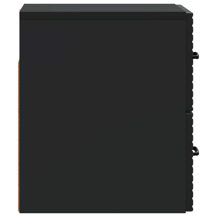 Dulap de noapte suspendat 2 pcs Negru 34,5 x 33 x 40 cm - WALTI WALTI
