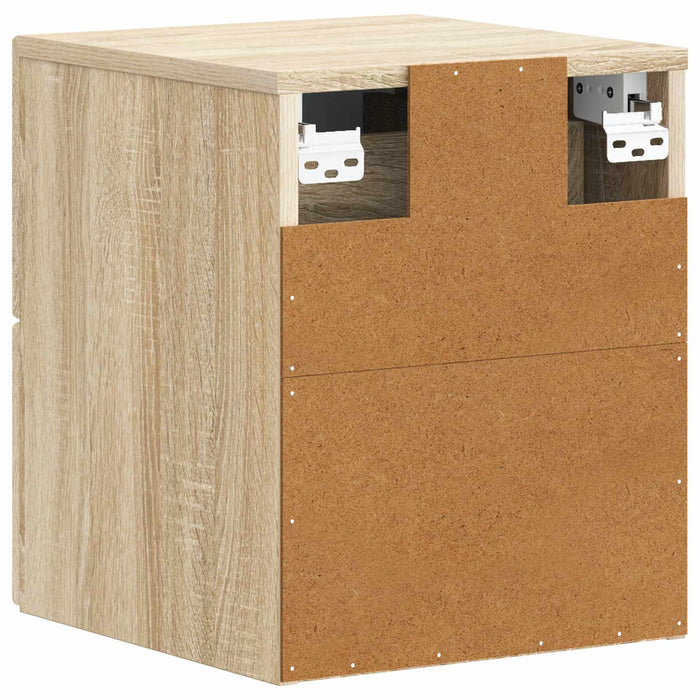 Dulap de noapte suspendat 2 pcs Stejar Sonoma 34,5 x 33 x 40 cm - WALTI WALTI