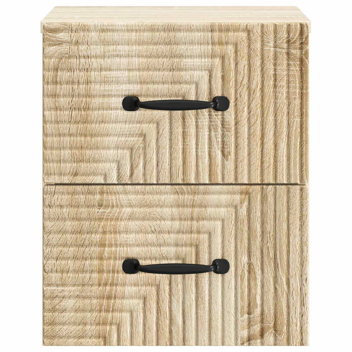 Dulap de noapte suspendat 2 pcs Stejar Sonoma 34,5 x 33 x 40 cm - WALTI WALTI