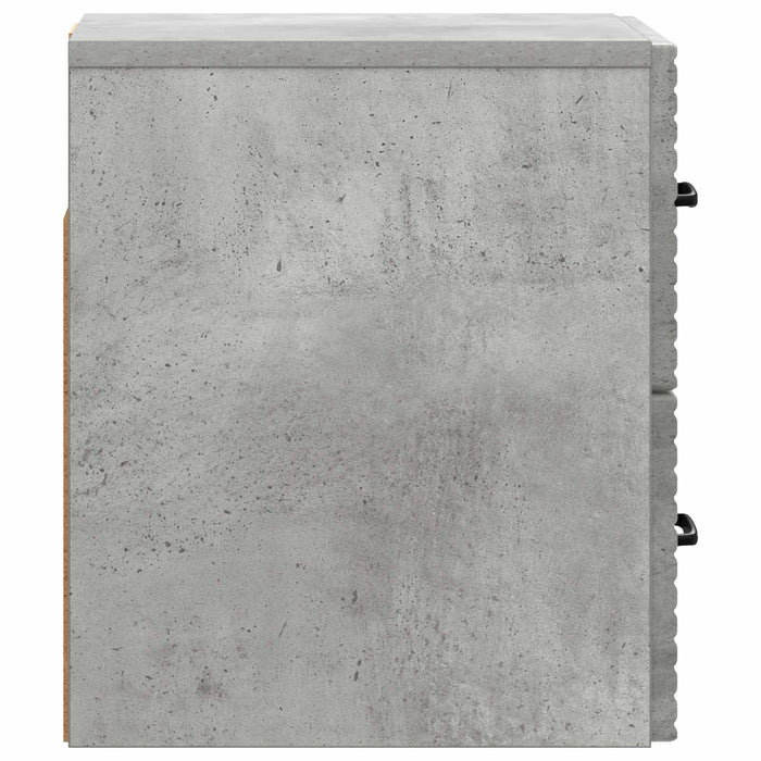 Dulap de noapte suspendat cu sertar Gri Beton 34,5 x 33 x 40 cm - WALTI WALTI