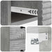 Dulap de noapte suspendat 2 pcs Gri Beton 34,5 x 33 x 40 cm - WALTI WALTI