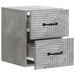 Dulap de noapte suspendat 2 pcs Gri Beton 34,5 x 33 x 40 cm - WALTI WALTI