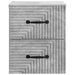 Dulap de noapte suspendat 2 pcs Gri Beton 34,5 x 33 x 40 cm - WALTI WALTI