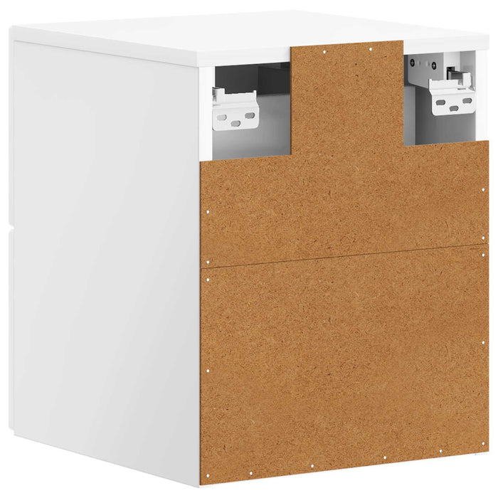 Dulap de noapte suspendat Alb foarte lucios 34,5 x 33 x 40 cm - WALTI WALTI