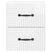Dulap de noapte suspendat Alb foarte lucios 34,5 x 33 x 40 cm - WALTI WALTI