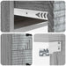 Dulap de noapte suspendat 2 pcs Sonoma gri 34,5 x 33 x 40 cm - WALTI WALTI