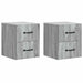 Dulap de noapte suspendat 2 pcs Sonoma gri 34,5 x 33 x 40 cm - WALTI WALTI