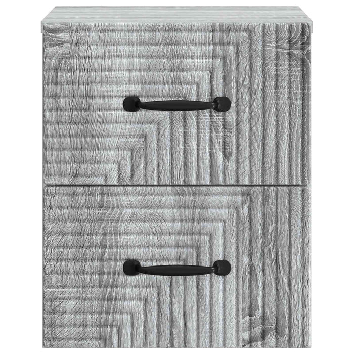 Dulap de noapte suspendat 2 pcs Sonoma gri 34,5 x 33 x 40 cm - WALTI WALTI