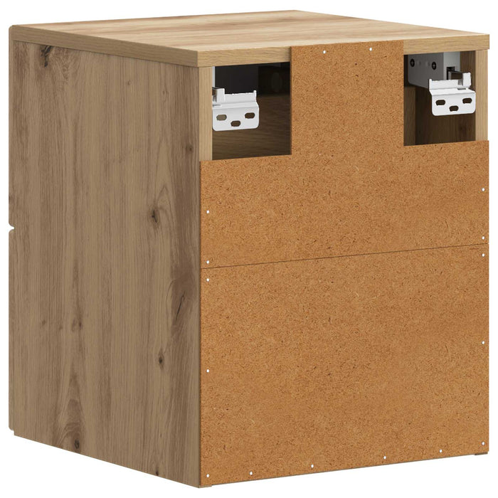 Dulap de noapte suspendat Stejar Artizanal 34,5 x 33 x 40 cm WALTI