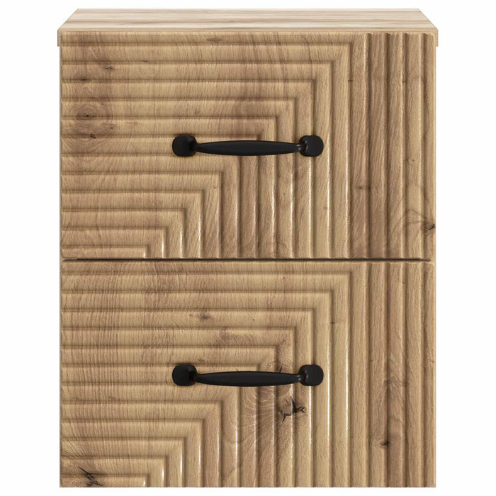 Dulap de noapte suspendat Stejar Artizanal 34,5 x 33 x 40 cm WALTI