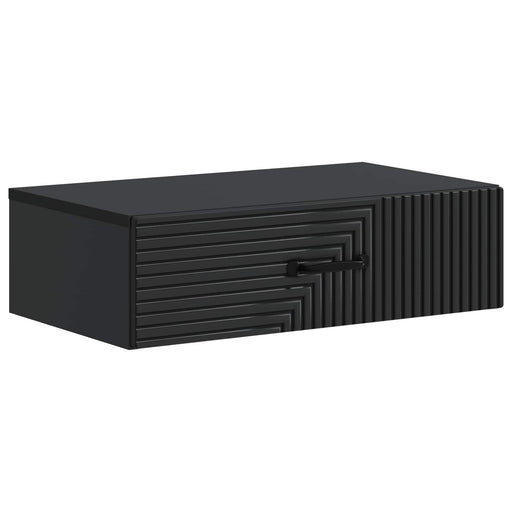 Masă laterală montată pe perete Negru 59 x 34,5 x 17 cm - WALTI WALTI