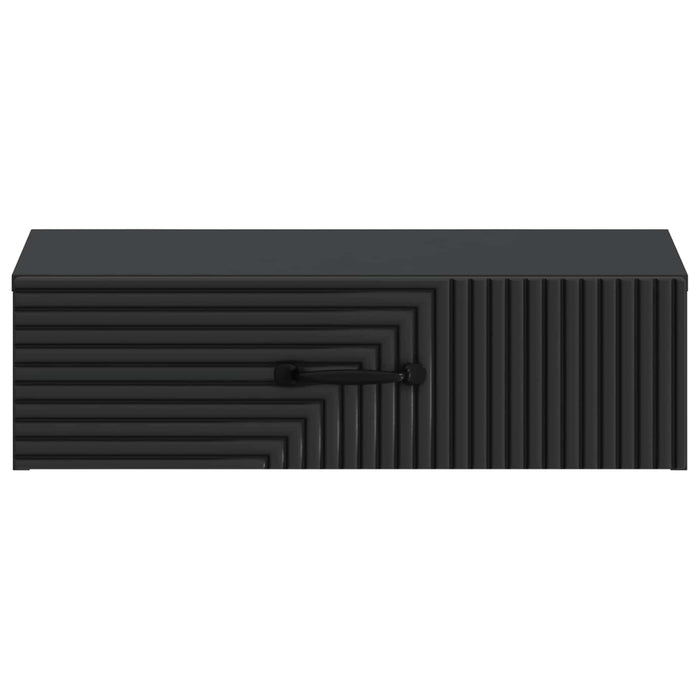 Masă laterală montată pe perete Negru 59 x 34,5 x 17 cm - WALTI WALTI