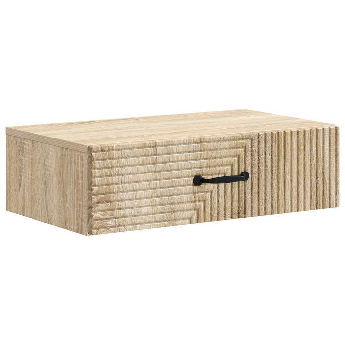 Masă laterală montată pe perete Stejar Sonoma 59 x 34,5 x 17 cm - WALTI WALTI