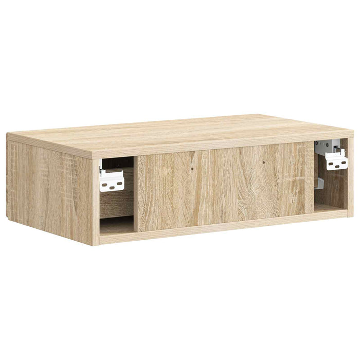 Masă laterală montată pe perete Stejar Sonoma 59 x 34,5 x 17 cm - WALTI WALTI