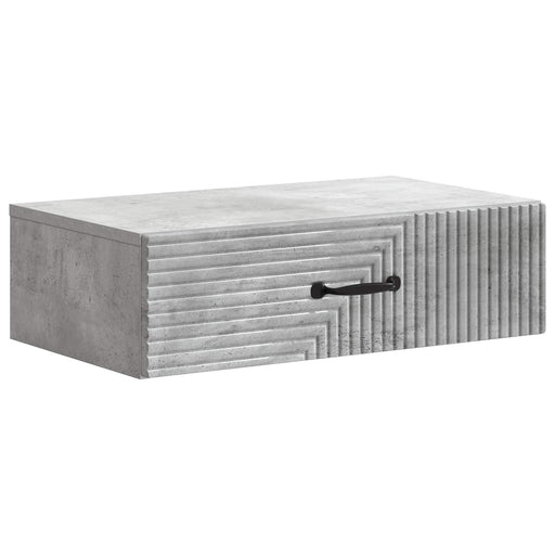 Masă laterală montată pe perete Gri Beton 59 x 34,5 x 17 cm - WALTI WALTI