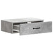 Masă laterală montată pe perete Gri Beton 59 x 34,5 x 17 cm - WALTI WALTI