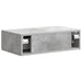 Masă laterală montată pe perete Gri Beton 59 x 34,5 x 17 cm - WALTI WALTI
