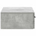 Masă laterală montată pe perete Gri Beton 59 x 34,5 x 17 cm - WALTI WALTI