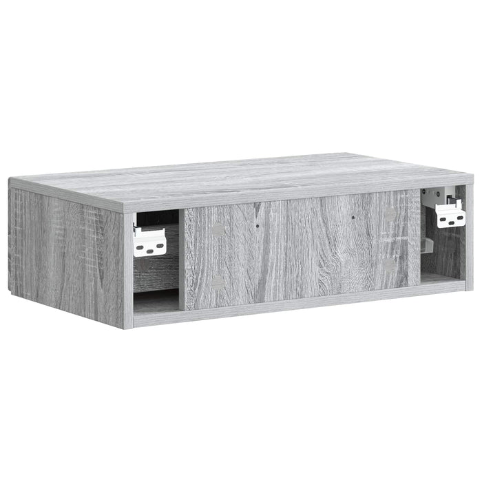 Masă laterală montată pe perete Sonoma gri 59 x 34,5 x 17 cm - WALTI WALTI