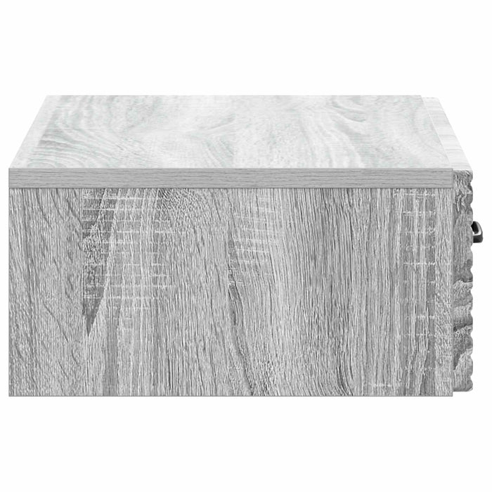 Masă laterală montată pe perete Sonoma gri 59 x 34,5 x 17 cm - WALTI WALTI