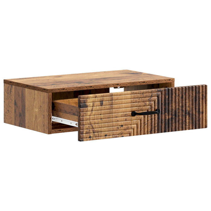 Masă laterală montată pe perete Lemn vechi 59 x 34,5 x 17 cm - WALTI WALTI