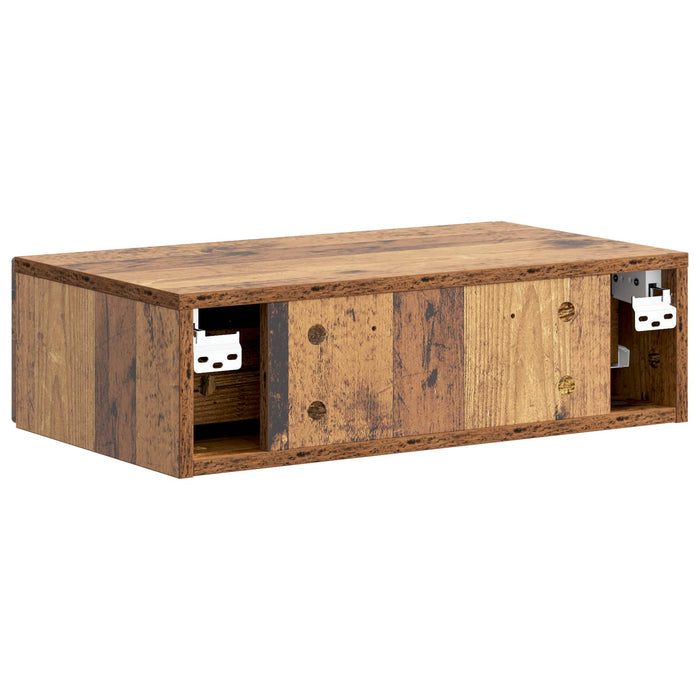 Masă laterală montată pe perete Lemn vechi 59 x 34,5 x 17 cm - WALTI WALTI