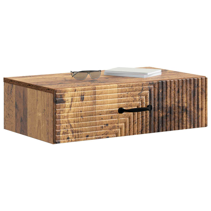 Masă laterală montată pe perete Lemn vechi 59 x 34,5 x 17 cm - WALTI WALTI