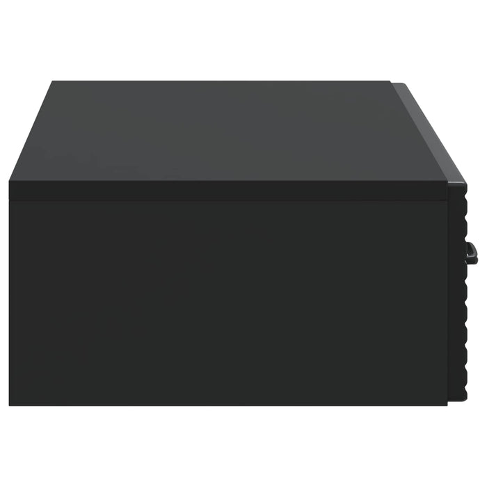Masă laterală montată pe perete Negru 87,5 x 34,5 x 17 cm - WALTI WALTI