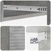 Masă laterală montată pe perete Gri Beton 87,5 x 34,5 x 17 cm - WALTI WALTI