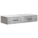 Masă laterală montată pe perete Gri Beton 87,5 x 34,5 x 17 cm - WALTI WALTI