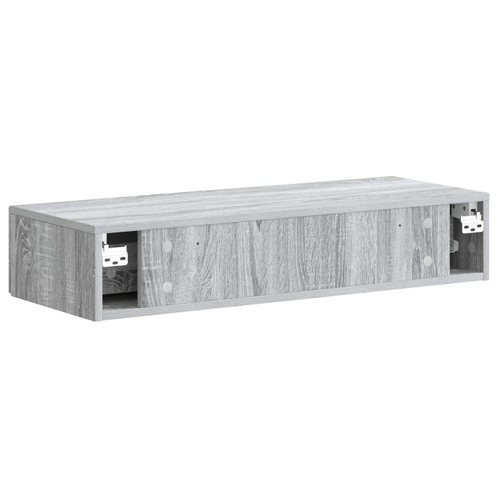 Masă laterală montată pe perete Sonoma gri 87,5 x 34,5 x 17 cm - WALTI WALTI