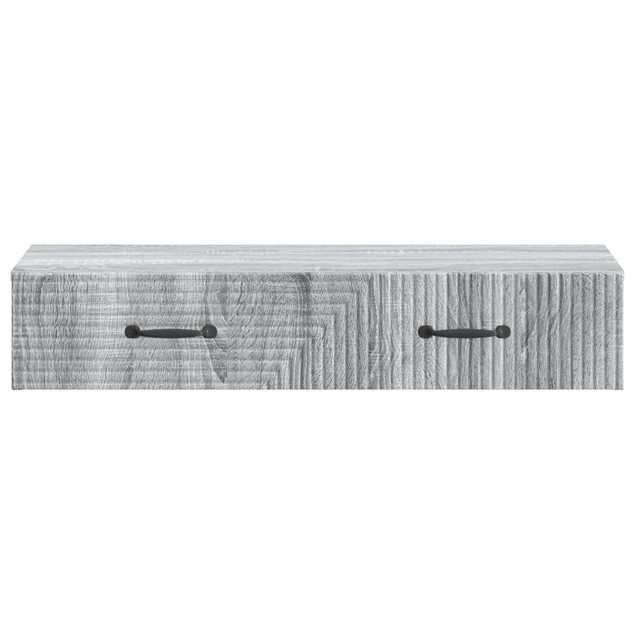 Masă laterală montată pe perete Sonoma gri 87,5 x 34,5 x 17 cm - WALTI WALTI