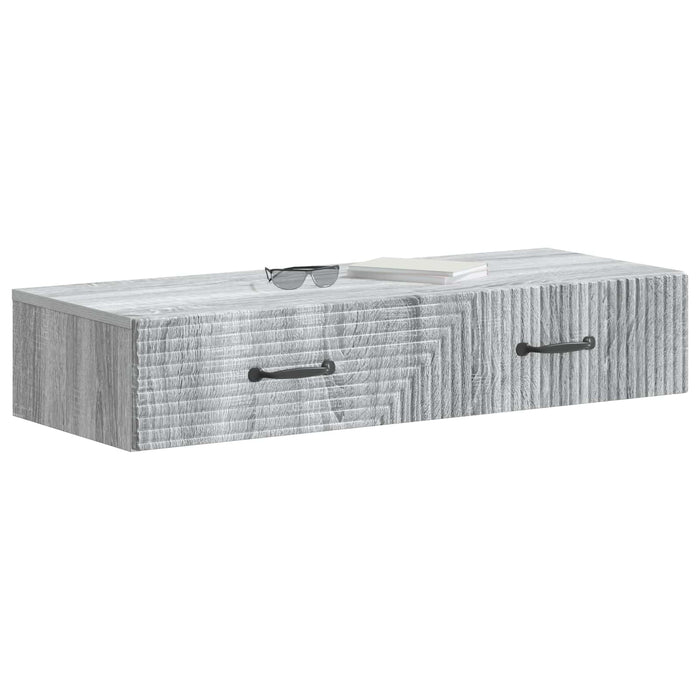 Masă laterală montată pe perete Sonoma gri 87,5 x 34,5 x 17 cm - WALTI WALTI