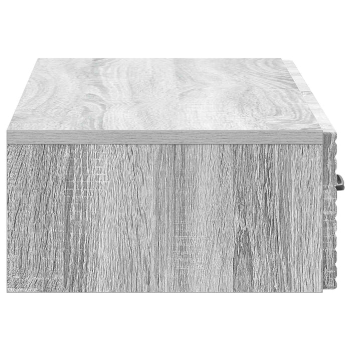 Masă laterală montată pe perete Sonoma gri 87,5 x 34,5 x 17 cm - WALTI WALTI