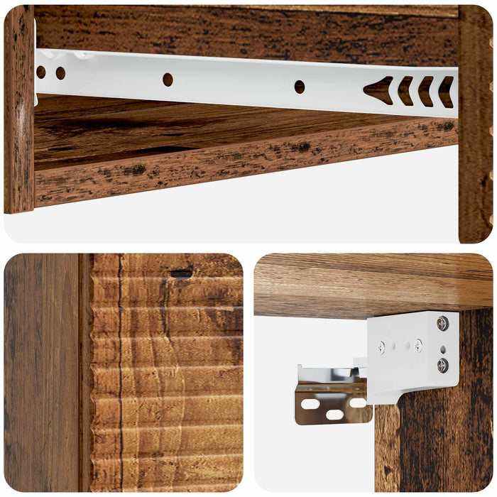 Masă laterală montată pe perete Lemn vechi 87,5 x 34,5 x 17 cm - WALTI WALTI